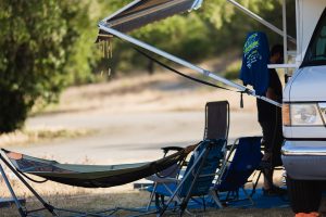 RV camping with electrical hook-up