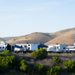 Lynch Lakeside Camping sites looking at them from across race start.