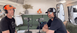 Mac Brown and Kurt Spenser while recording a podcast