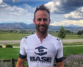 Matt Miller with Base Performance poses for a quick shot infront of the amazing views around Lake San Antonio, CA