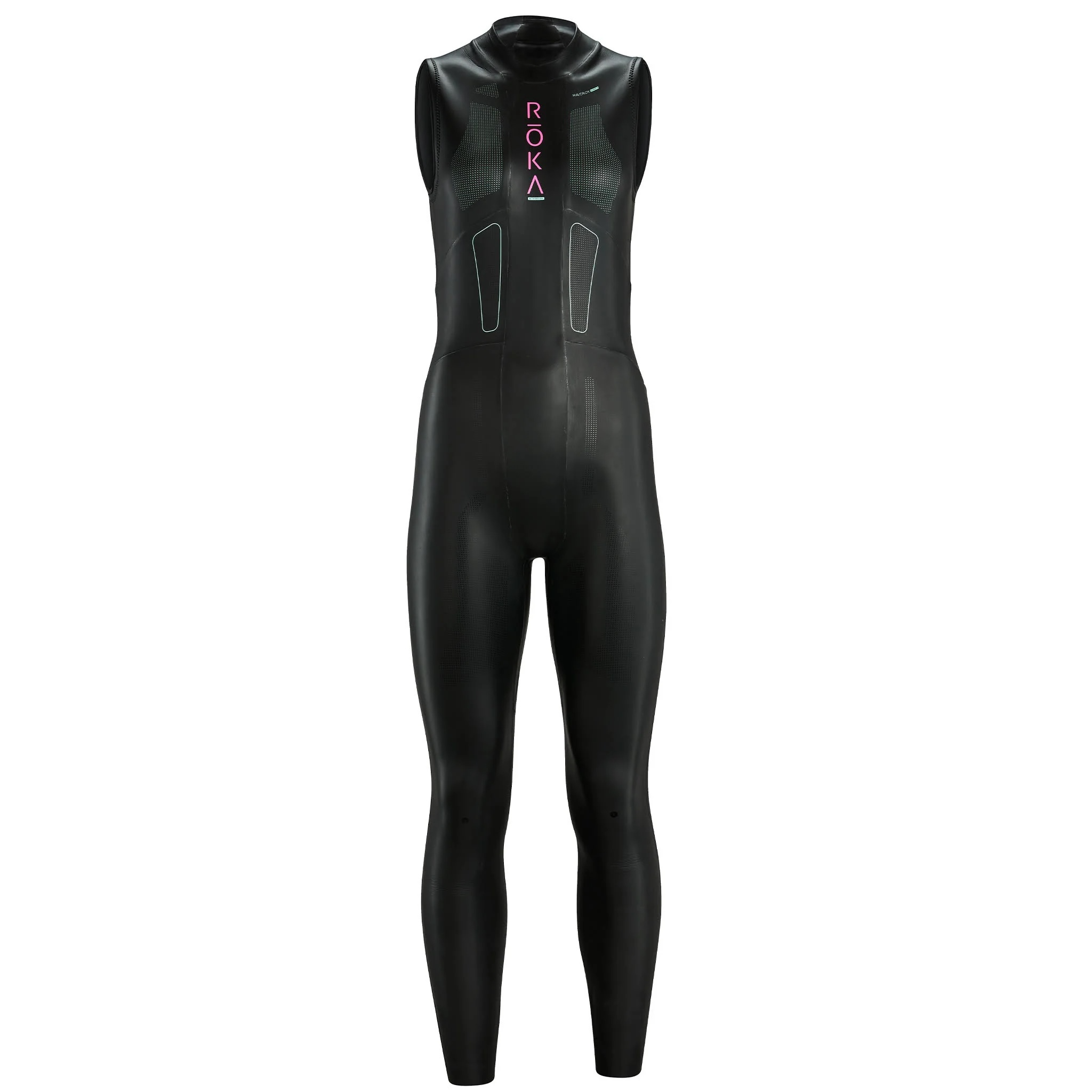 Straight on view of the Women's Maverick Comp.3 Sleeveless Wetsuit